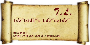 Tóbiás László névjegykártya
