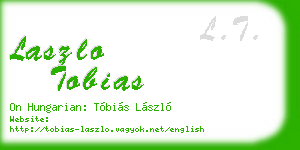 laszlo tobias business card