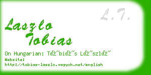 laszlo tobias business card